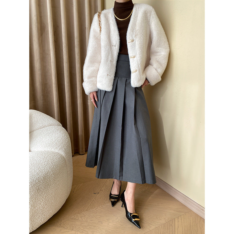 Damen Strickjacke Kurz Weiches Material Elegant