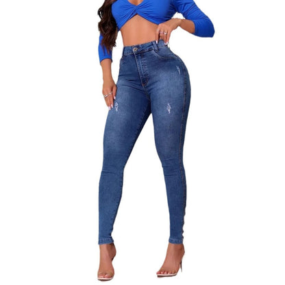 Damen High-Waist Skinny Jeans Lässig