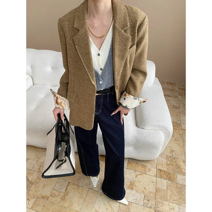 Damen Blazer Strukturiert Norvielle