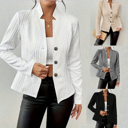 Damen Strickjacke Knopfverschluss Norvielle - Norvielle