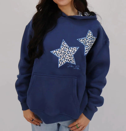 Damen Kapuzenpullover Tiermuster