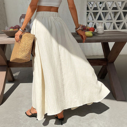 Damen Maxi-Rock Eleganter Schnitt Verstellbarer Taillenzug Norvielle