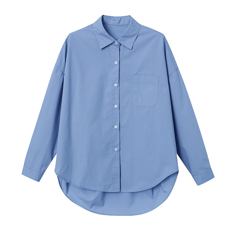 Damen Bluse Leichter Oversize-Schnitt Elegante Bluse