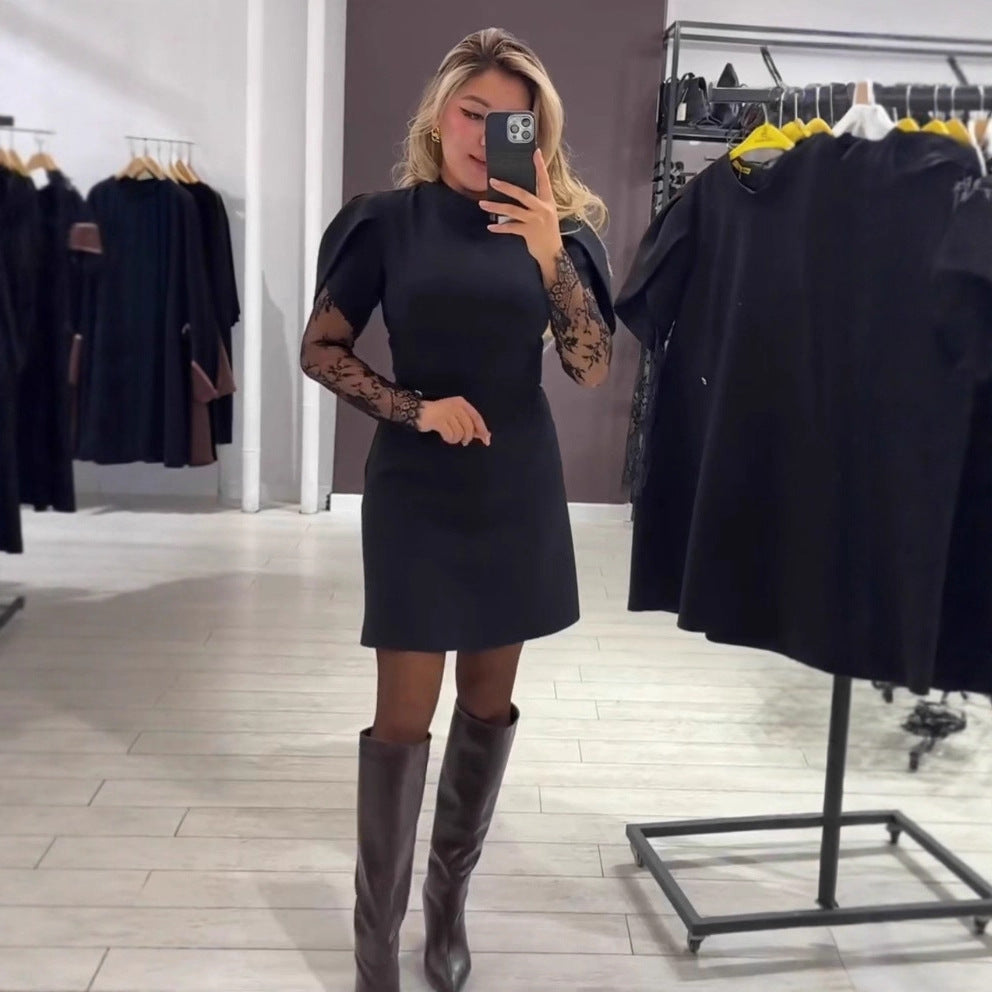 Damen Kleid Spitze Figurbetont Norvielle