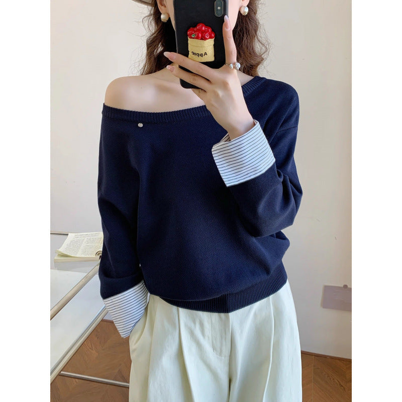 Damen Pullover Lässig Abnehmbarer Innenarm Norvielle