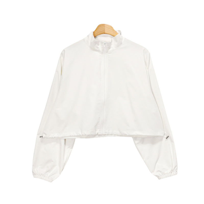 Damen Leichte Cropped Übergangsjacke