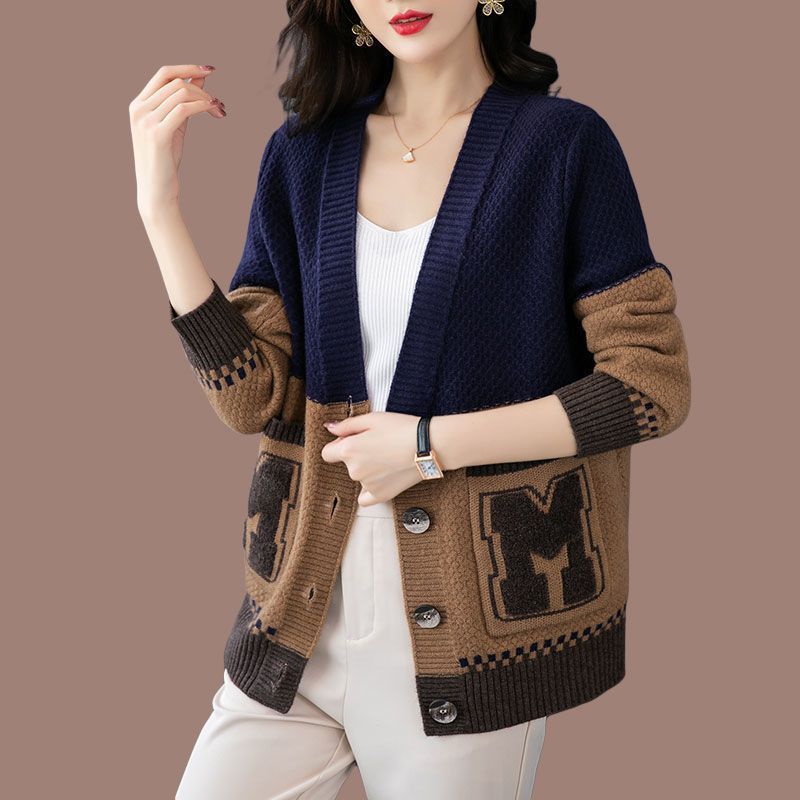 Damen Strickjacke mit Zopfmuster und Taschen Norvielle