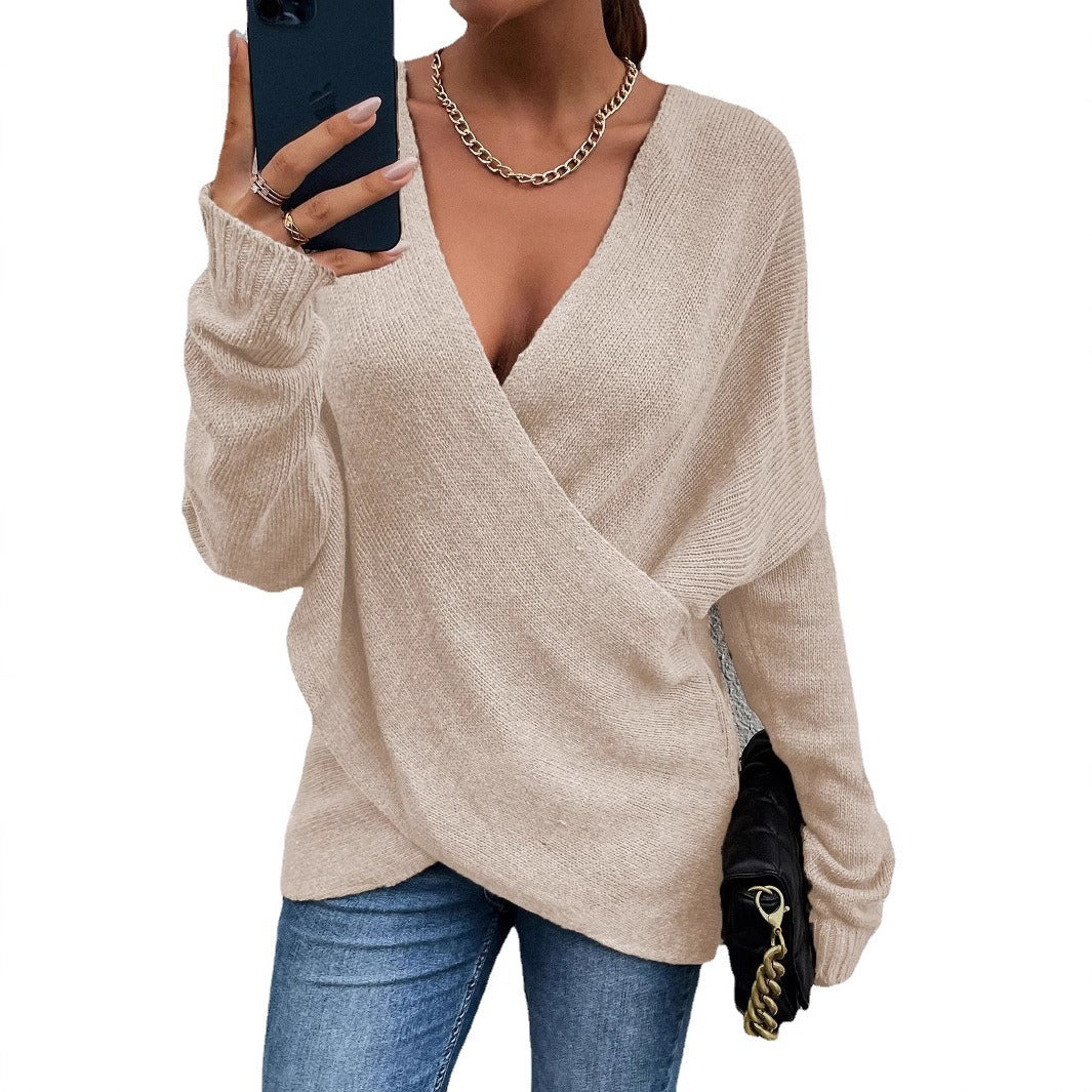 Damen Pullover V-Ausschnitt Norvielle