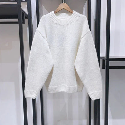Damen Strickpullover Auffälliger Schriftzug Norvielle