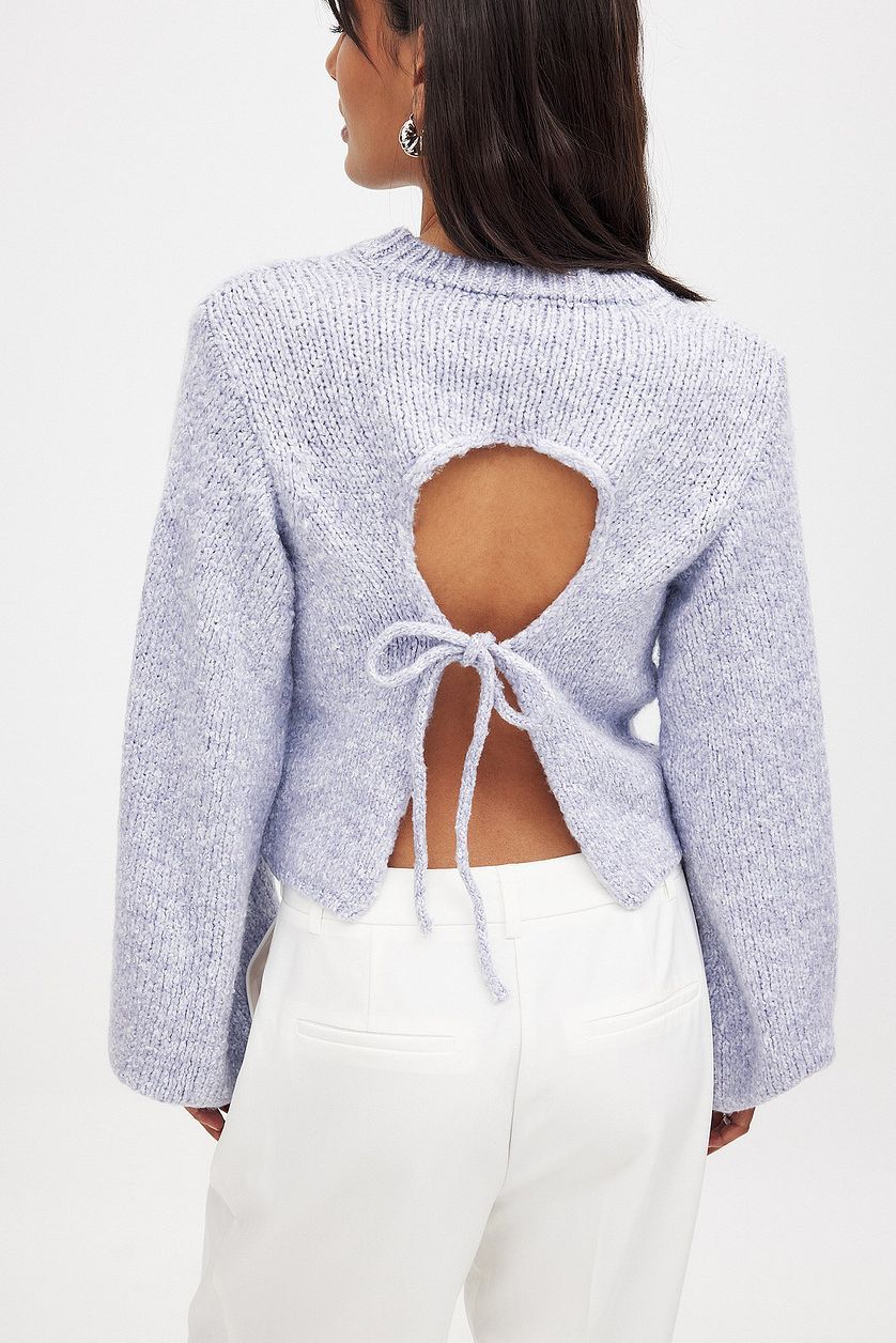Damen Strickpullover Lässig Elegant Rückenausschnitt Norvielle