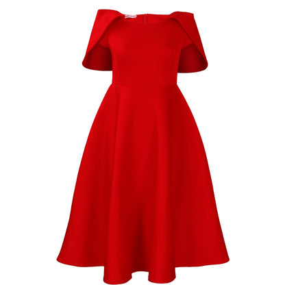 Damen Abendkleid mit Cape Dramatischer Effekt