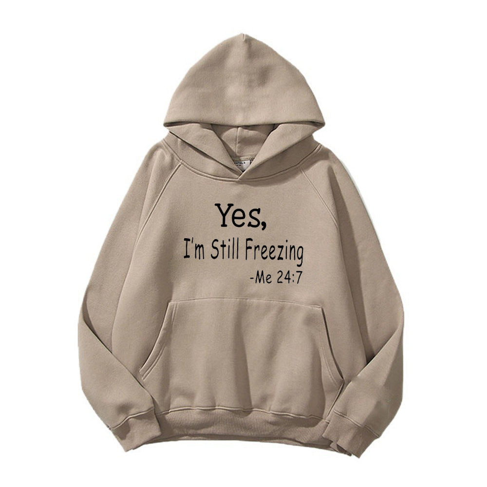 Damen Kapuzenpullover Bequem Motivierender Spruch Norvielle