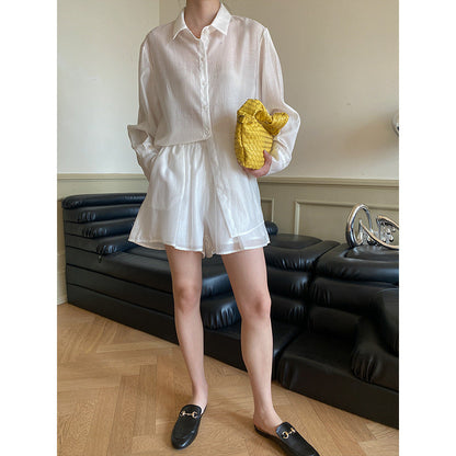 Damen Hemdblusenkleid mit Kordelzug Norvielle
