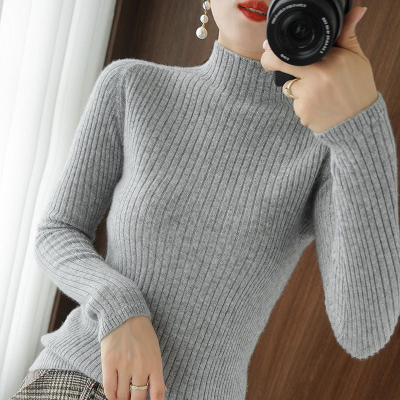 Damen Rollkragenpullover Figurschmeichelnd Norvielle