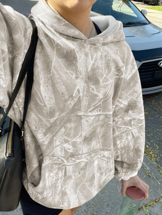 Damen Kapuzenpullover Camouflage Muster Norvielle