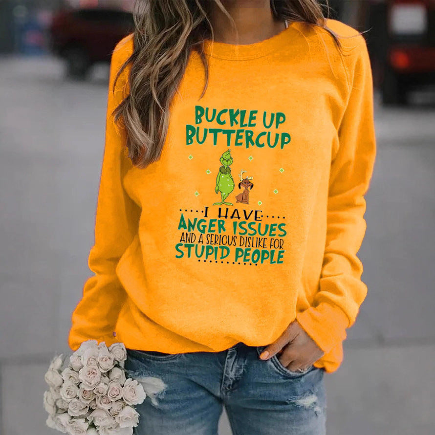 Damen Sweatshirt Humorvolles Design Norvielle