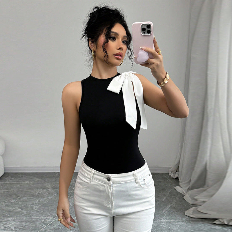 Damen Body mit Schleifen-Detail Elegantes Design - Norvielle