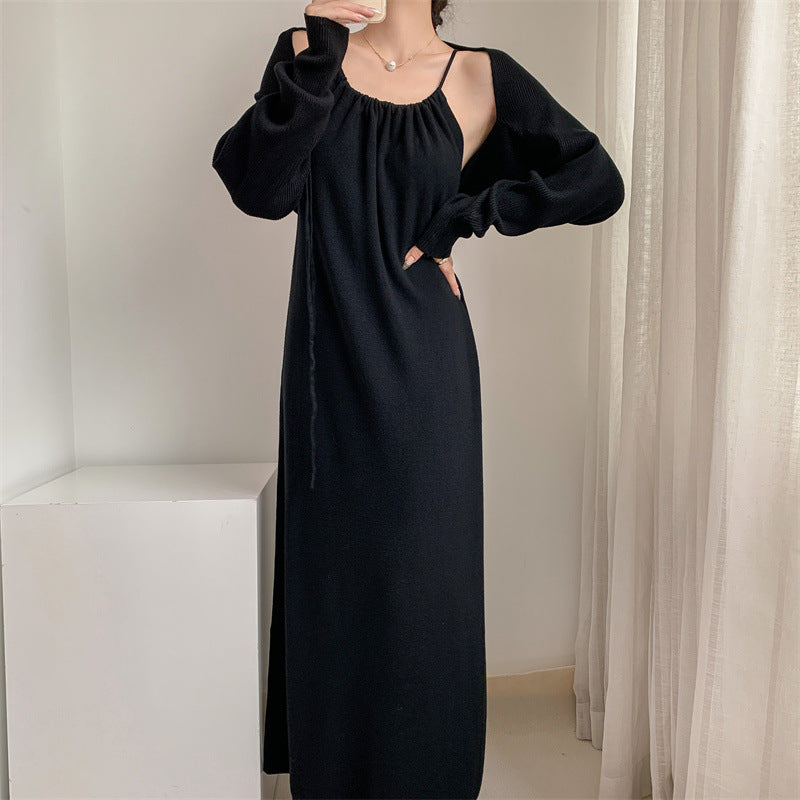 Damen Maxikleid Verstellbare Träger Elegant Norvielle