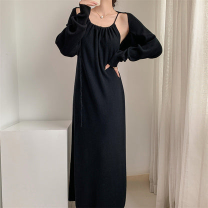 Damen Maxikleid Verstellbare Träger Elegant Norvielle