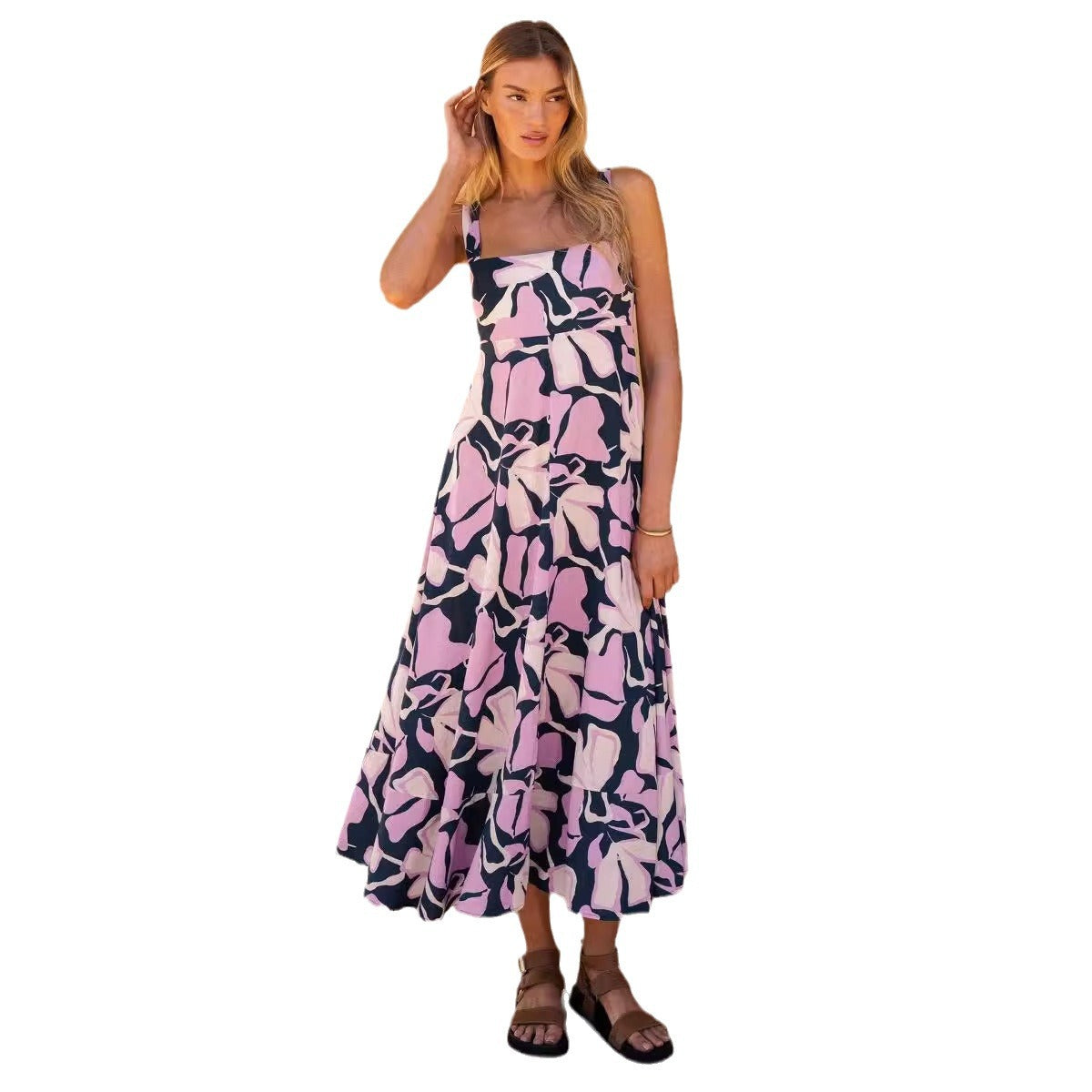 Damen Maxikleid Floralmuster Norvielle