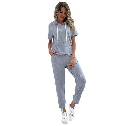 Damen Jumpsuit Kapuze Seitentaschen Norvielle