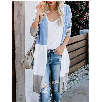 Damen Strickcardigan mit Blockstreifen Norvielle