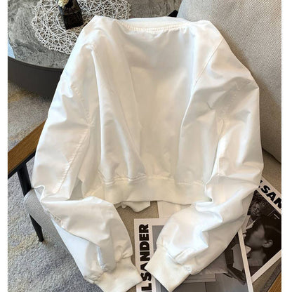 Damen Bomberjacke Modisch Praktische Taschen