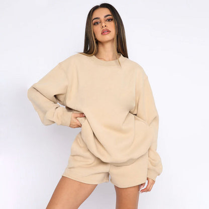 Damen Sweater-Shorts-Set Freizeit Norvielle
