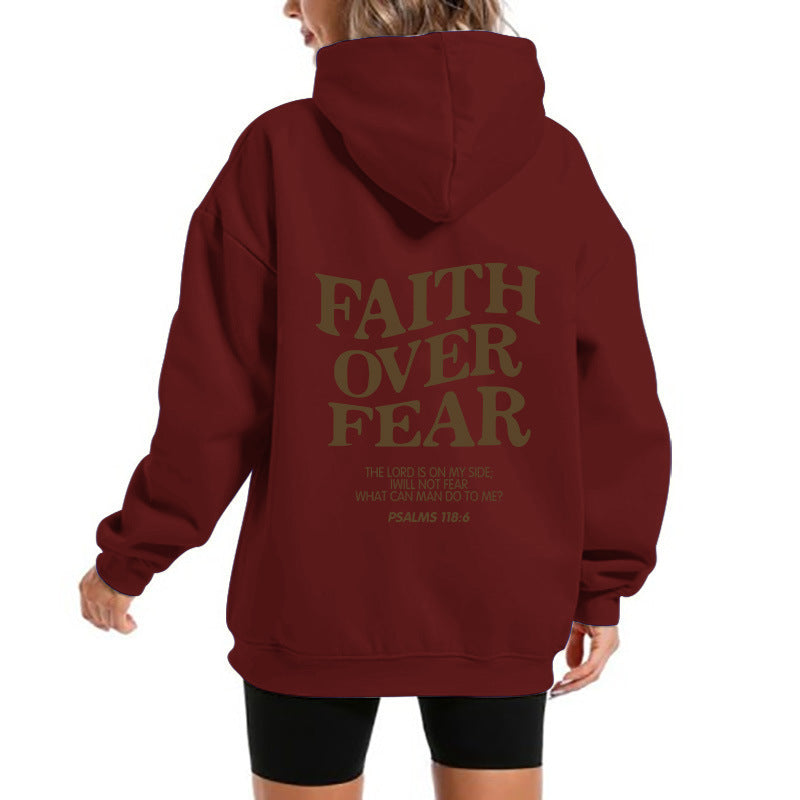 Damen Kapuzensweater Bequem Motivierender Schriftzug Norvielle
