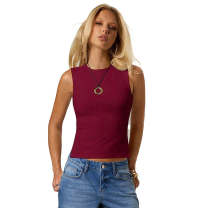 Damen Tanktop Figurbetont Norvielle Verstellbare Träger Eleganter
