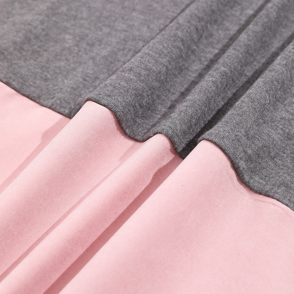 Damen Langarmshirt Farbblockdesign Baumwolle Norvielle