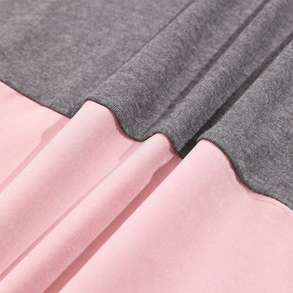 Damen Langarmshirt Farbblockdesign Baumwolle Norvielle