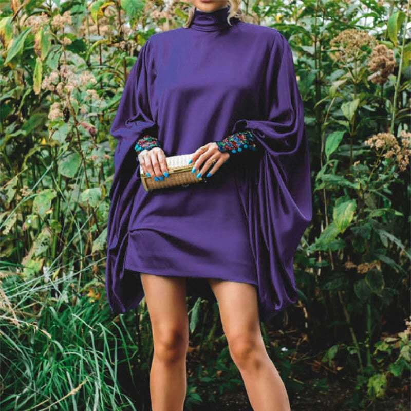 Damen Etuikleid Oversized-Schnitt Dekorative Ärmel Norvielle