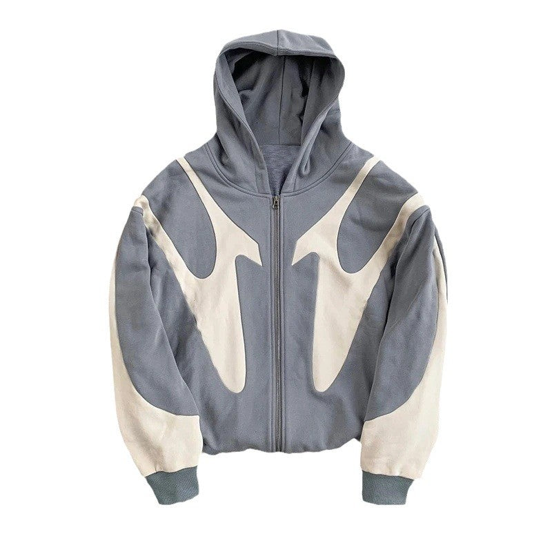 Damen Kapuzenpullover Lässig Kontrastfarben Modern Norvielle