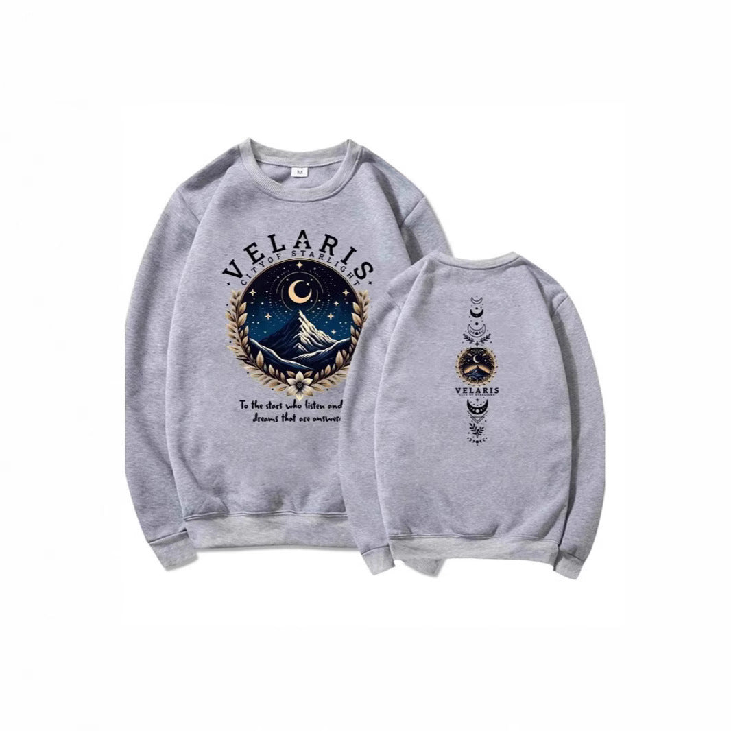 Damen Sweatshirt Nachthimmel Motiv Norvielle