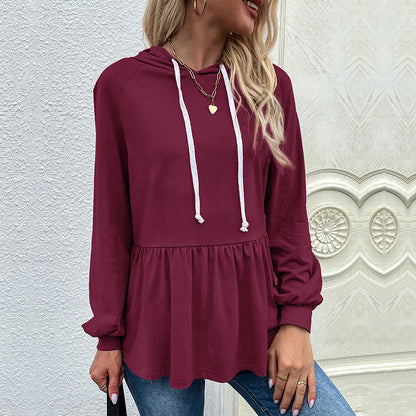 Damen Hoodie mit Volantdetails Norvielle