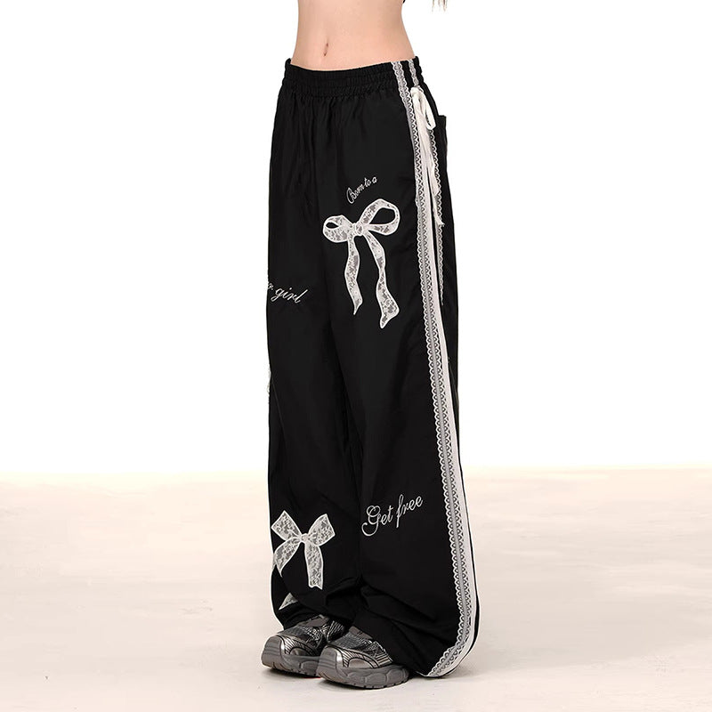 Damen Freizeithose Dekorative Schleifen Bequem Norvielle