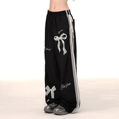 Damen Freizeithose Dekorative Schleifen Bequem Norvielle