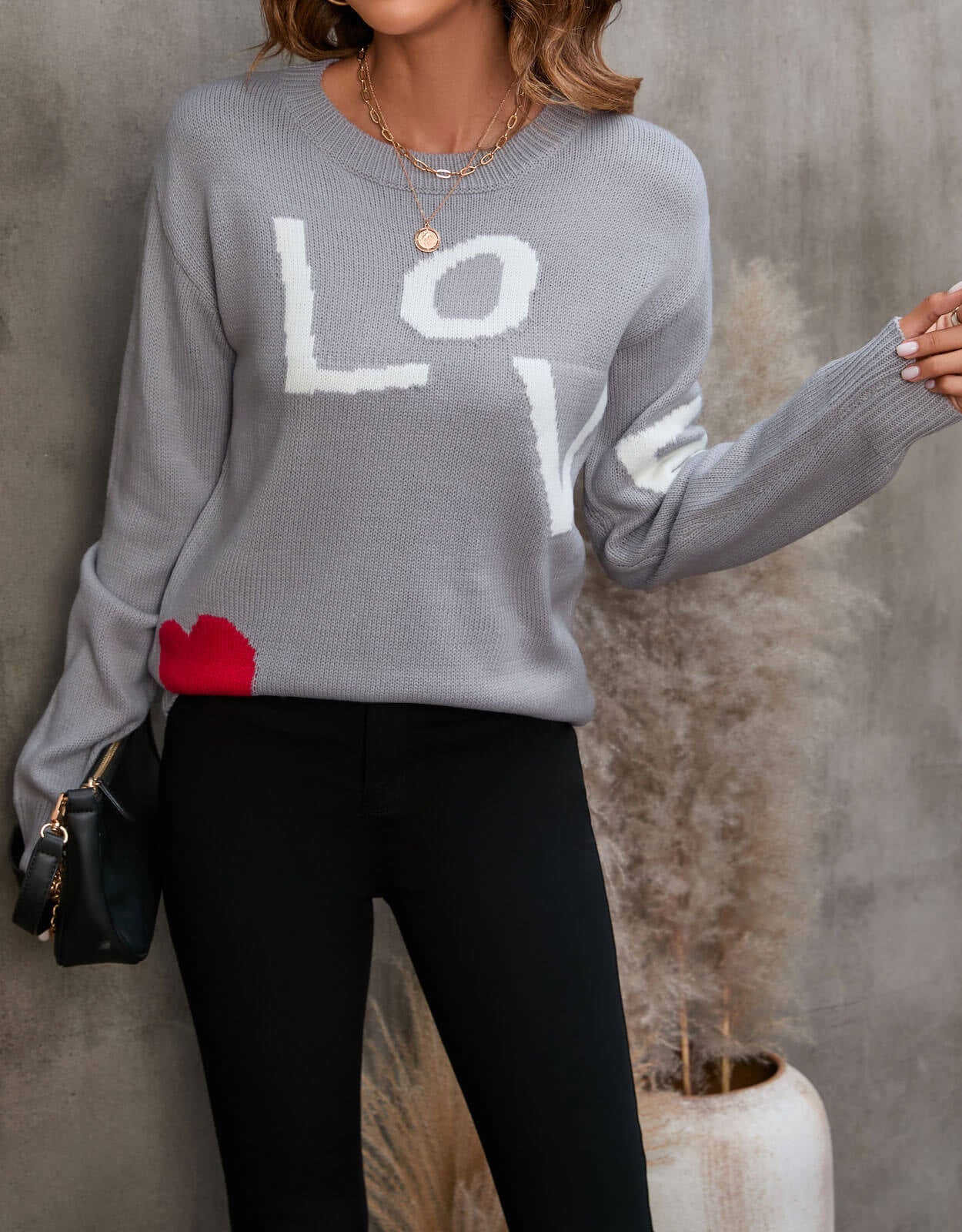Damen Pullover mit Schriftzug Norvielle