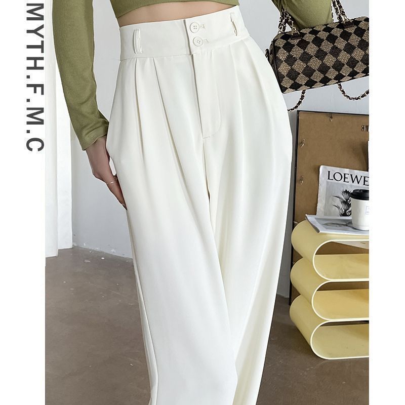 Damen Klassische Taillenhose Elegant Faltenwurf Norvielle