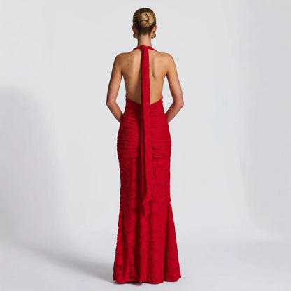 Damen Abendkleid V-Ausschnitt Geraffte Seide