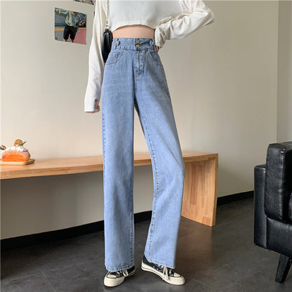 Damen Hochtaille Bootcut Jeans Norvielle