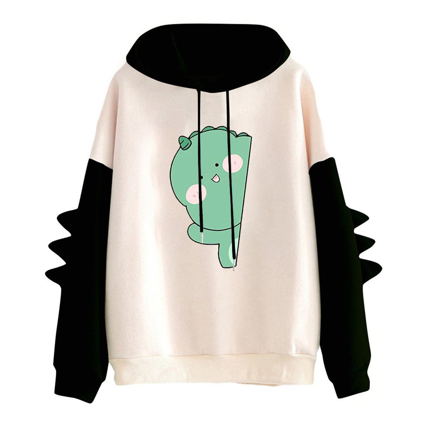 Damen Kapuzenpullover Dinosaurier-Motiv - Norvielle