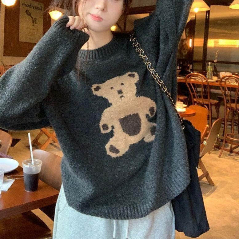 Damen Strickpullover Bärig Norvielle