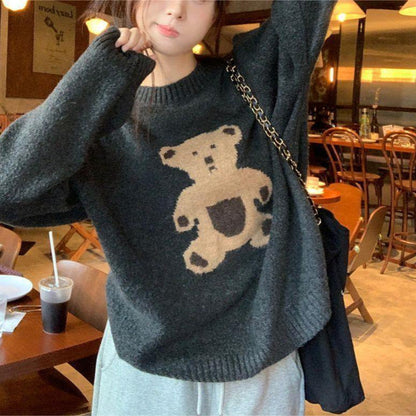 Damen Strickpullover Bärig Norvielle