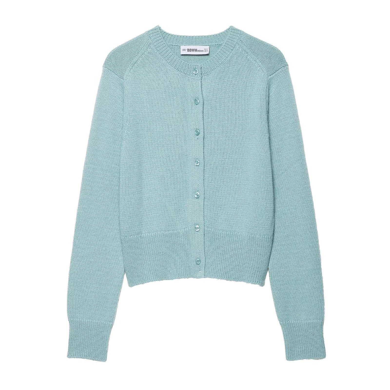 Damen Strickjacke Knopfverschluss Fein Norvielle - Norvielle