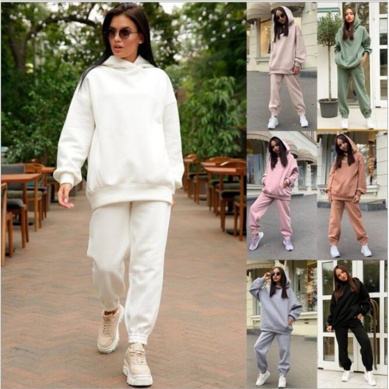 Damen Sweatshirt-Set mit Jogginghose Moderner Schnitt Norvielle - Norvielle