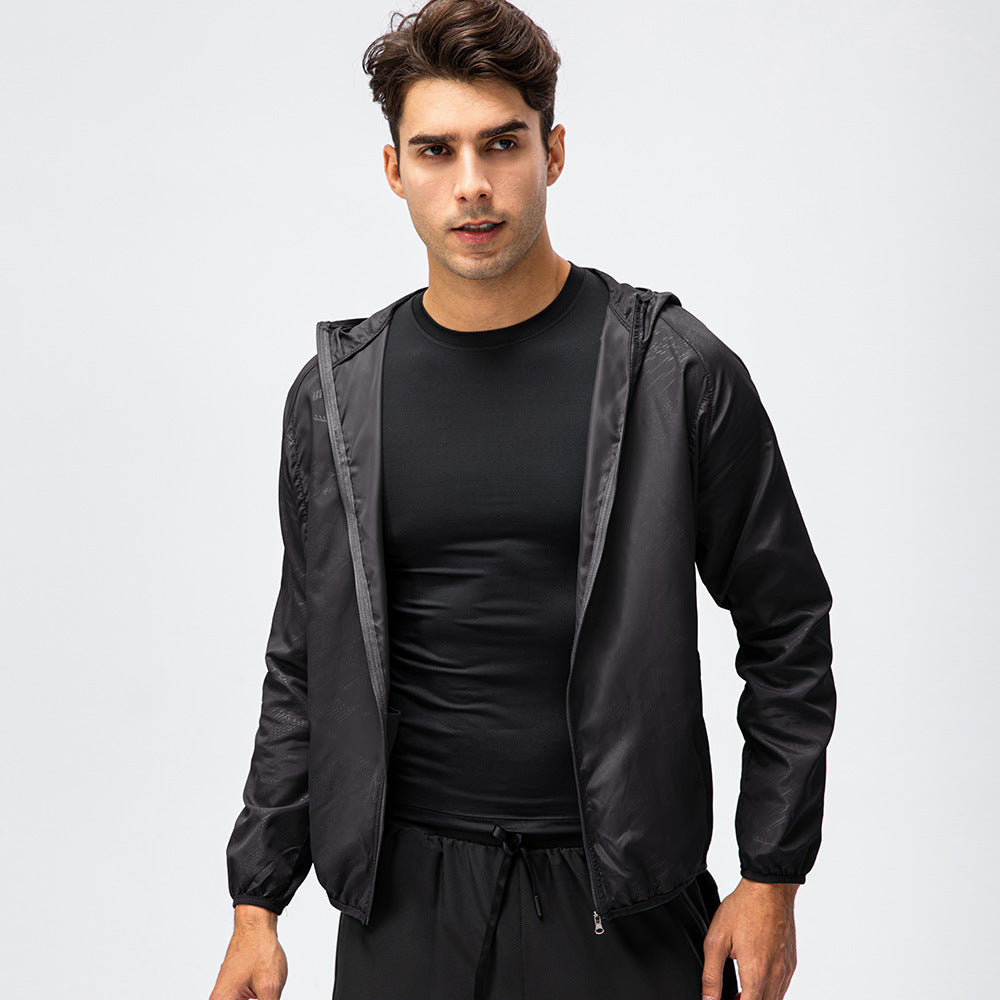 Herren Laufjacke Leicht Atmungsaktiv Reflektierend