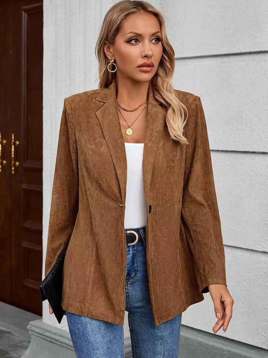 Damen Blazer Samtweich Struktur Norvielle
