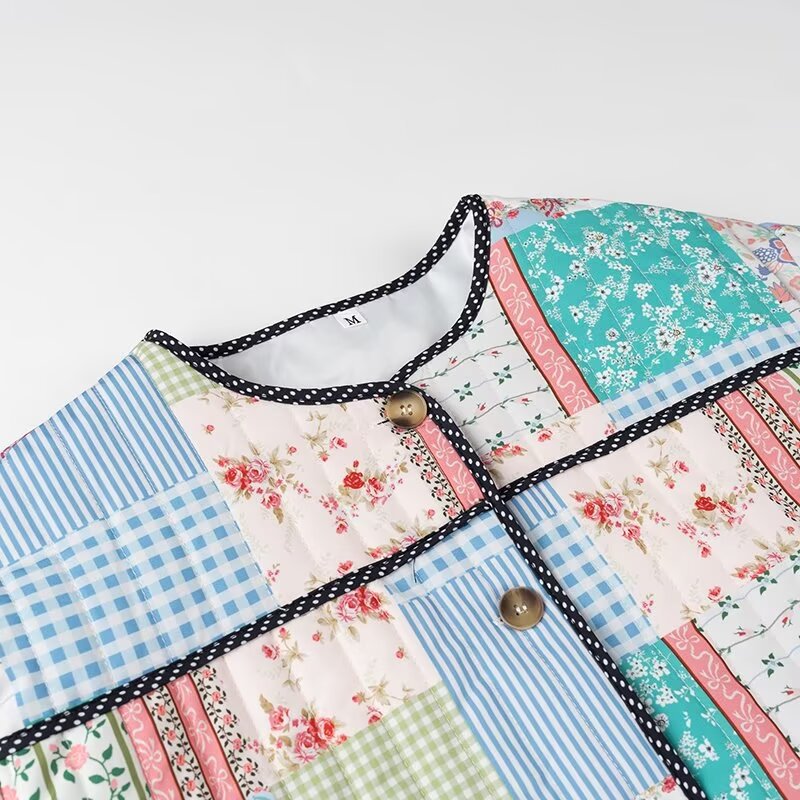 Damen Patchworkjacke Norvielle mit Taschen